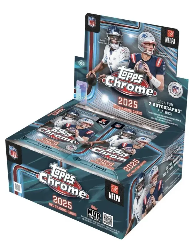 2025 Topps Chrome Football Jumbo Hobby Box