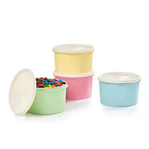 Vintage Small DecoratorCanisters - Colorful Tin Bottles for Storage and Decoration
