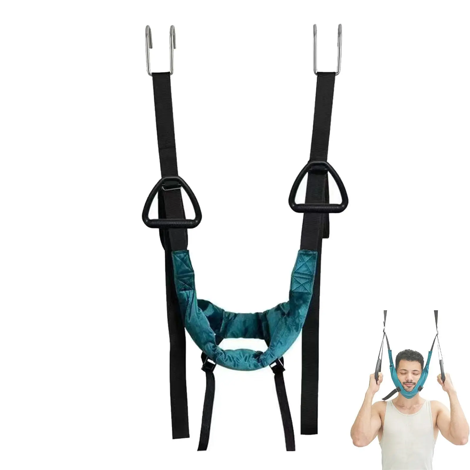 Cervical Traction Device with Support - Over-the-Door Home Physical Therapy Decompression Tool for Neck Pain Relief, Portable Manual Relief Massage Appliance, Manual Massage Devices, Relief Massage Devices