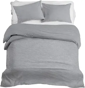 Jersey Knit Cotton Duvet Cover Set