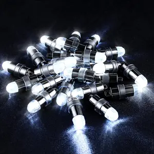 24x Battery Operated LED Party Lights Bulbs for Paper Lantern Balloons Party Decoration, Waterproof - White