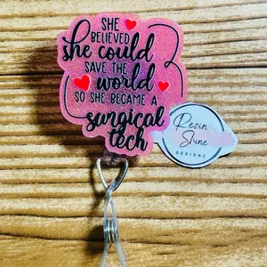 She Believed She Could So She Became A Surgical Tech Badge Reel
