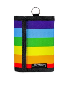 Rainbow Stripe Bi-Fold Wallet