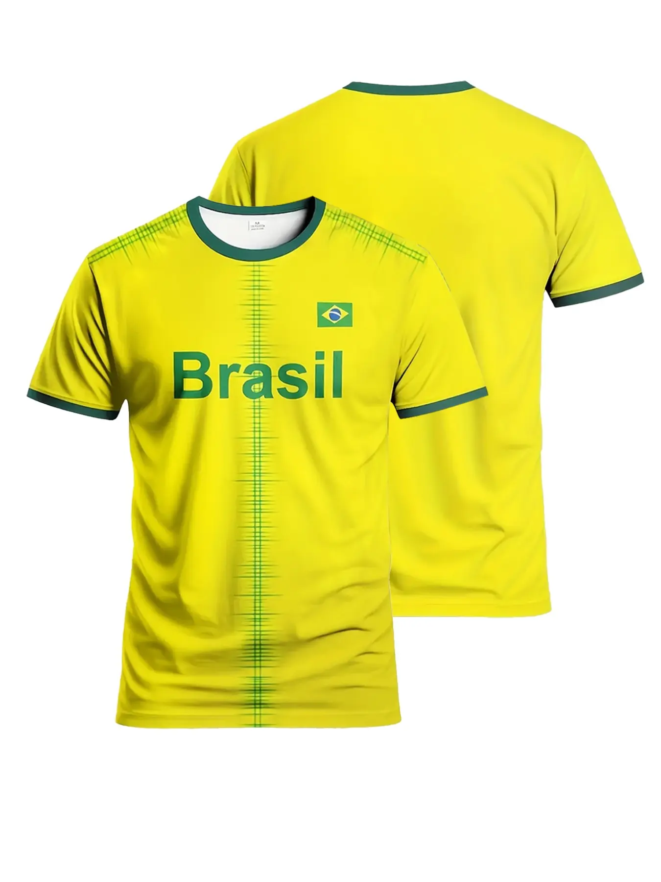 Men and youth Brazilian football jerseys, breathable short-sleeved football jerseys, suitable for training, competitions, football parties, and team sports wear, Football Shirts, Soccer Jersey