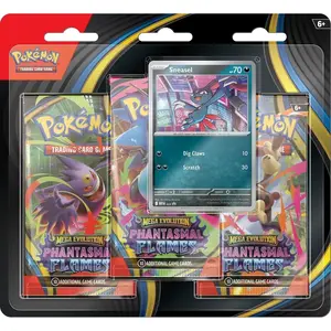 Pokemon TCG: Mega Evolution - Phantasmal Flames 3-Pack Blister (Sneasel)