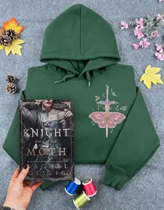 The Knight and the Moth embroidered sweatshirt, Bartholomew quote, knight, Rachel Gillig Official