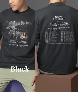 unisex shirt New Edition, Boyz II Men and Toni Braxton Shirt New Edition Tour 2026 Iconic R&B Band Tee