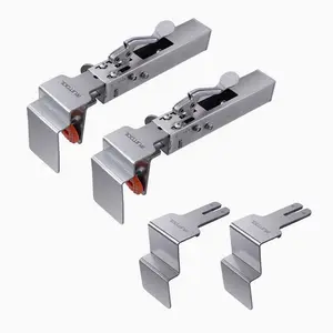 Adjustable Drawer Fixing Clamp Universal Drawer Front Installation Clamps Stainless Steel Fixing Clip Tool Cabinet Hardware Jig，2 pcs