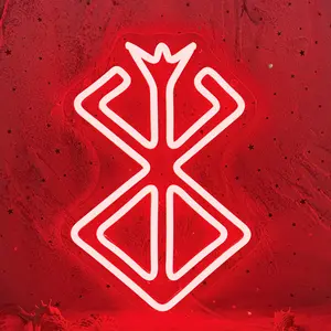 Berserk Anime Neon Sign,Dimmable Sacrafice Symbol Decal Neon Sign,SB Powered Party Internet Cafe Bar Bedroom, Halloween Christmas Gifts for Game Lovers