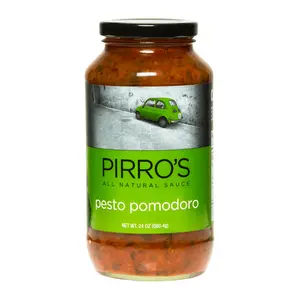 Pirro's Pesto Pomodoro Natural Sauce 24 oz (605 g) - Classic Tomato Flavor with No Added Salt or Perfume
