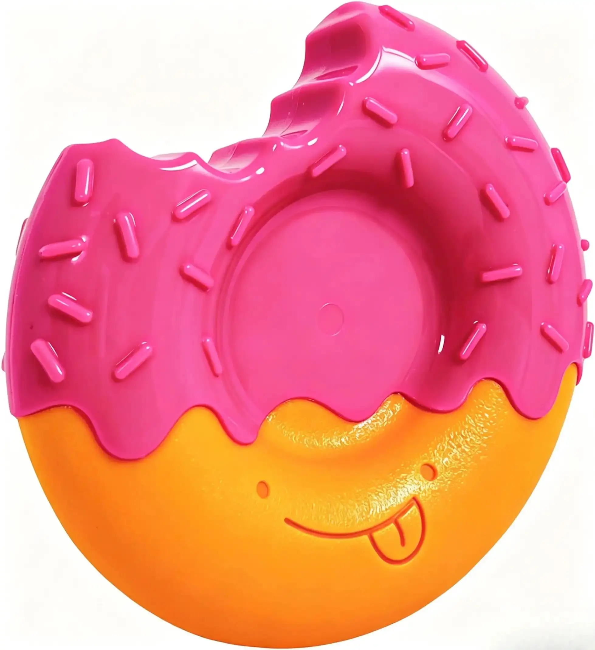Nylabone Donut Power Chew Toy for Dogs, Dog Toys for Aggressive Chewers, Bacon Glazed Flavor, Medium Dogs - Up to 35 lbs, 1 Count