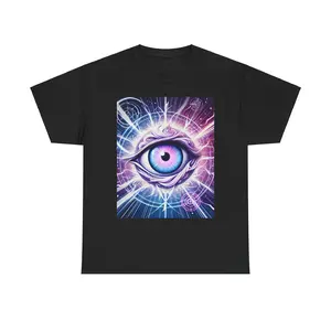 Eye Illumination Graphic Tee | Unisex Heavy Cotton Shirt for Spiritual Vibes, Festival Wear, Spiritual Gift, Mystical Apparel, Anime, Streetwear addicted tops cool