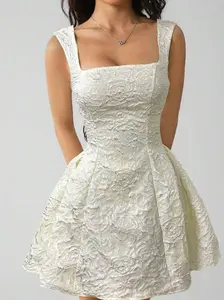 👉 Women’s Sleeveless White Summer Midi Dress Simple Casual Style