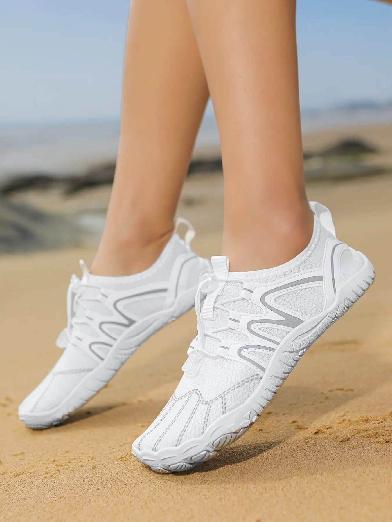 River tracing shoes, outdoor beach shoes, lightweight and breathable, non slip sole, unisex water wading shoes, suitable for beach, river tracing, fishing, swimming, hiking, drifting, rowing, etc, Water Aqua Shoes, Water Footwear