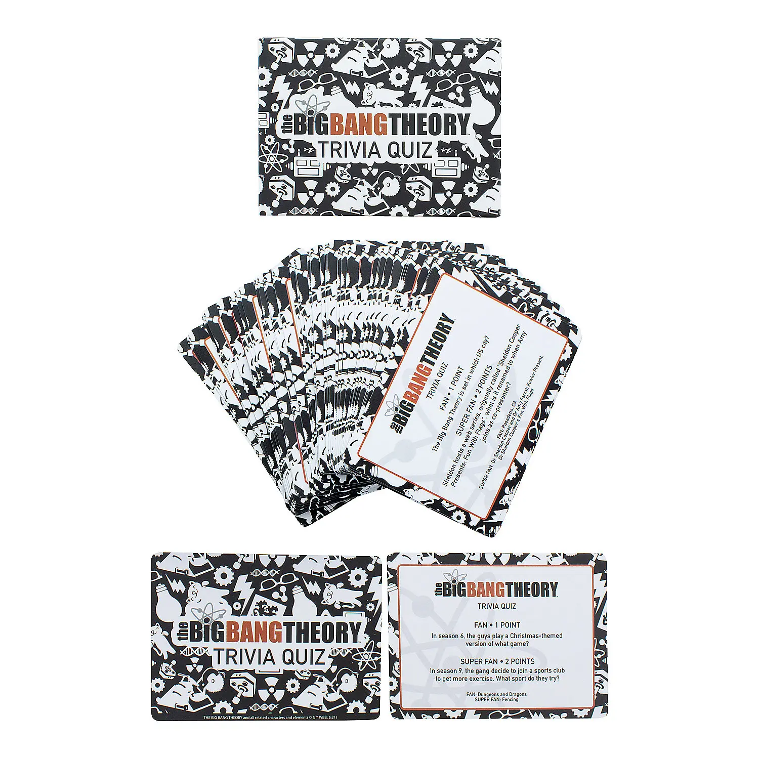 Big Bang Theory Challenge Card Game, Entertainment Question & Quiz Cards for Fans