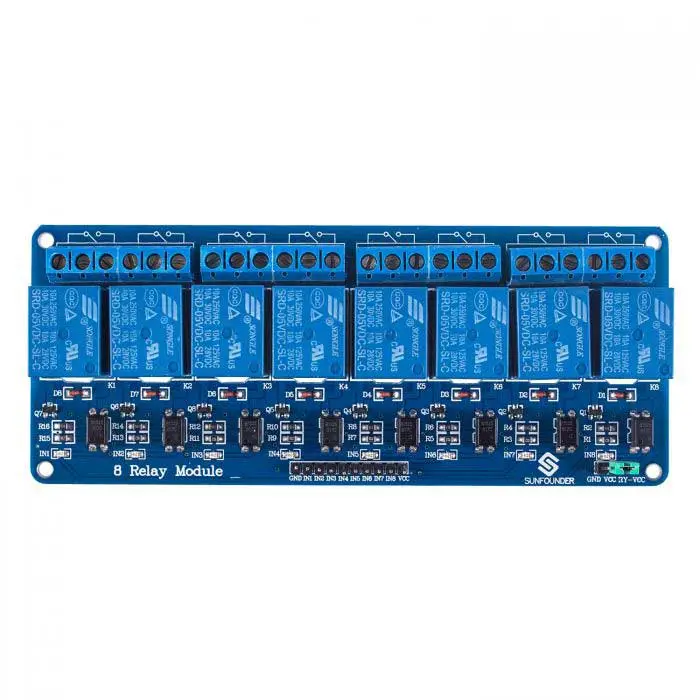 SunFounder 5V 8 Channel Relay Shield Module for Raspberry Pi /Arduino, Audio, Equipment