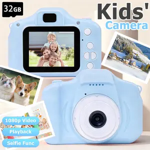 Kids Camera Toy With 32 GB SD Card, HD Video Kids Digital Camera Toy With Game Functions, Christmas/Birthday Gifts for Boys and Girls