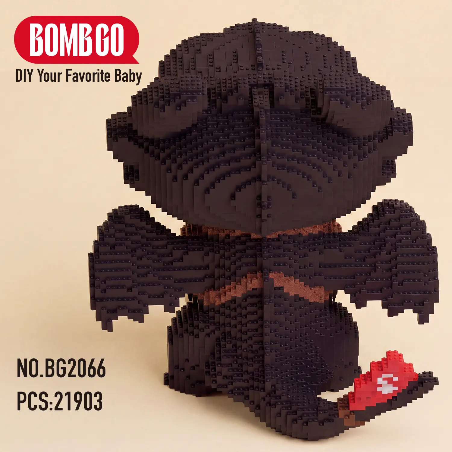 BOMBGO【XL】【Dragon】 3D Micro Pixel Bricks Building Blocks Kit,Home Decor/Christmas Gift/Stress Relief DIY/Collectible Figure/21903PCS, BG2066