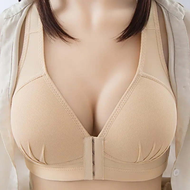Front-Button Plus-Size Comfort Bra