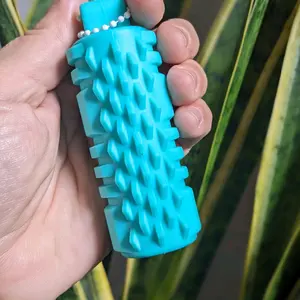 Silicone stress relief massage keychain