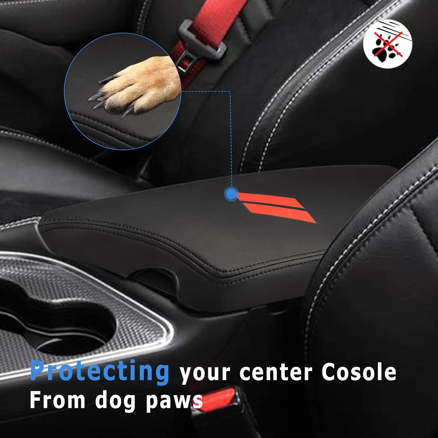 Auprite Tappetini Antipolvere Per Dodge Challenger 2015-2023 | 11 Pezzi Verde Scuro | Inserti Per Portabicchieri E Console - 4