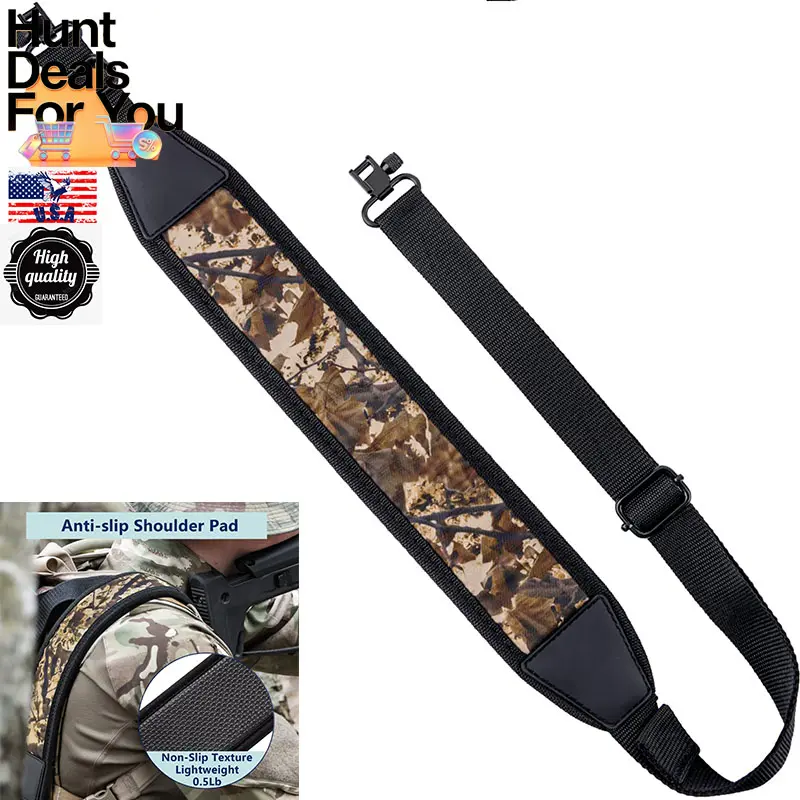 [Classic Hot-S-ale]Two Point Sling with Swivels Comfortable Neoprene Padded, Length Adjustable Shoulder Strap for Outdoors