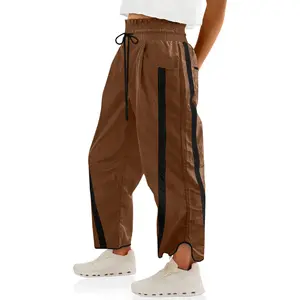 Women's Track Pants Baggy Wide Leg capri pants