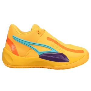 PUMA Mens Rise Nitro Basketball Sneakers Shoes - Yellow