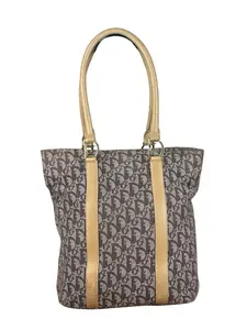 Pre-owned Dior trotter Shoulder Bags Christian Vintage Brown Tote Bag