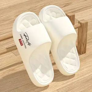 Women's Home Slippers, Indoor Non-Slip, Cute Summer Sandals, Lightweight EVA One-Piece Slippers, Machine-Washable Comfortable Beach Slippers, Suitable for Hard Flooring, Women Shoes