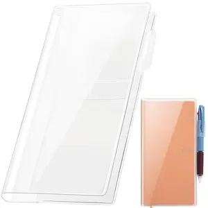 Hobonichi Weeks Planner Clear Cover, 8.0x7.7 Inch Plastic Protector Sleeve, Fits April Start & Mega Planners, Weekly Planner, Durable Design