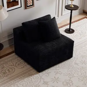 【Memorial Day Gift】NMXVXMN 35.4"x35.4"x23.6"Bean bag chair Corner Seat for Sectional Sofa, Modular Cloud Couch Deep Seat Sleeper Sofas with Throw Pillows outdoorfun