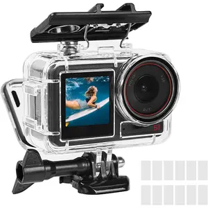 Action 5 Pro/4/3 50M/164FT Diving Protection Underwater Dive Cover with Tempered Glass Lens & Quick Pull Socket Accessories