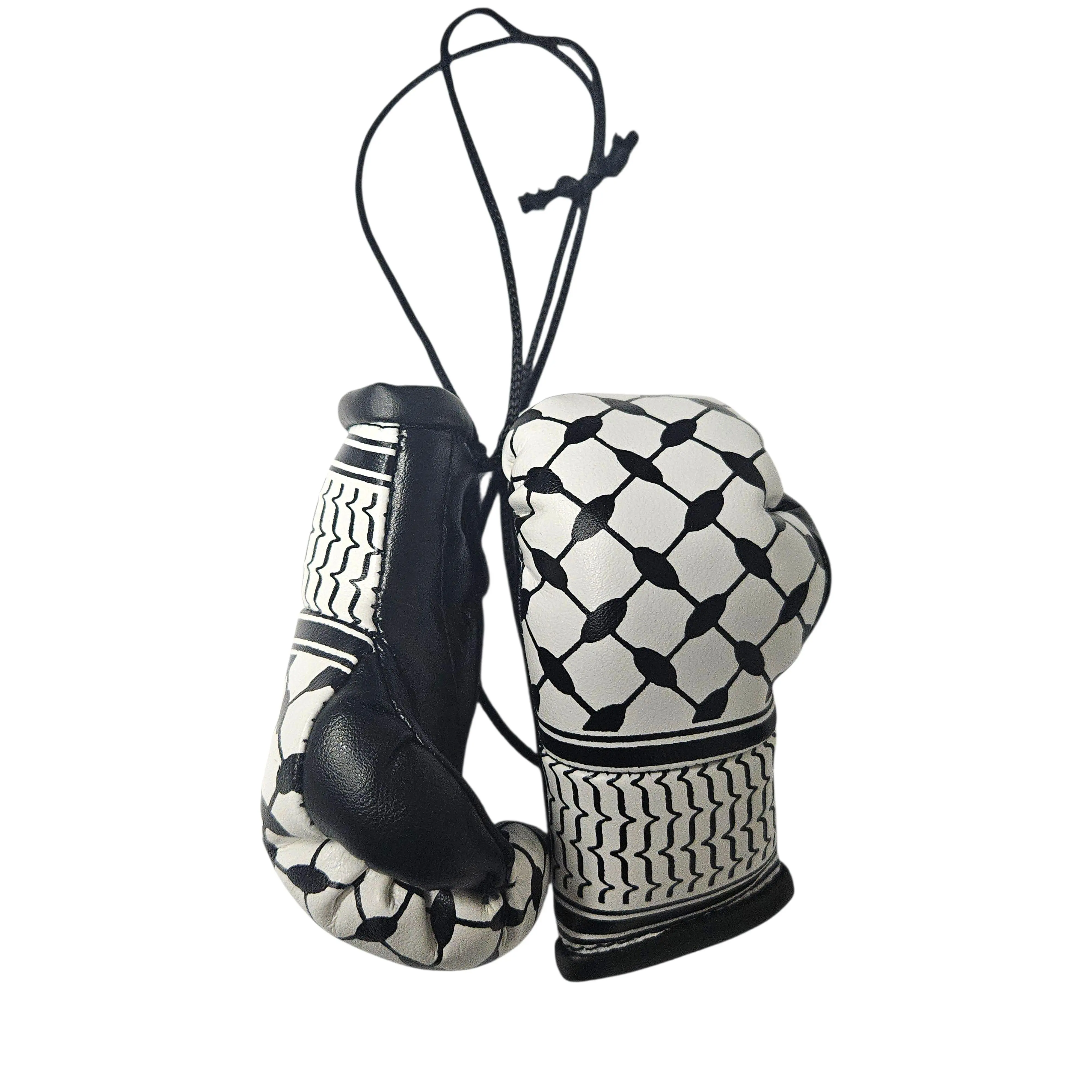 Keffiyeh Mini Boxing Gloves For Hanging Keffiyeh Mini Boxing Gloves For Hanging