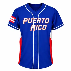 Puerto Rico Baseball Classic Baseball Jersey, Orgullo Boricua World Cup National Pride Shirt, Classic Boricua Sporty Shirt for Adults Youth and Kids