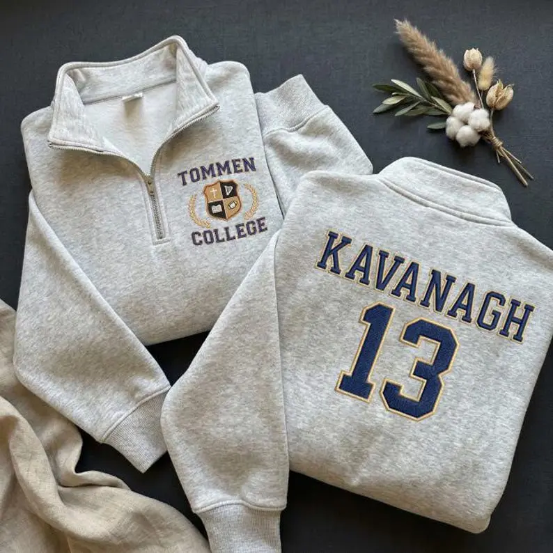 Tommen College Embroidered Quarter Zip And Sweatshirt, Boys of Tommen Quarter Zip