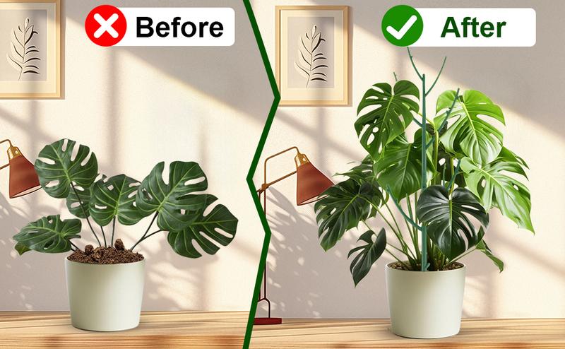 Stackable Monstera Plant Support: Garden Stakes for Climbing Plants Stem Support – Durable Plant Accessories for Indoor Outdoor Potted Plants, Pothos, Vine, Flower