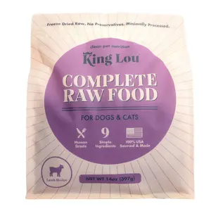 King Lou Complete Raw Food- Lamb Recipe, freeze-dried raw, human-grade, limited ingredient, organ-based nutrition for pets