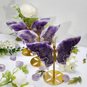 Crystal Butterfly (Dream Amethyst) – Transformation, Joy, Home Décor & Gift