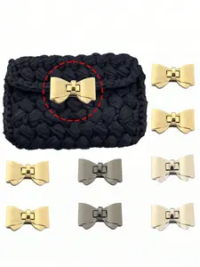 Butterfly Knot Luggage Hardware Accessories, Leather Bag Metal Rotating Lock, Handbag Wallet Buckle, DIY Bag Making Materials