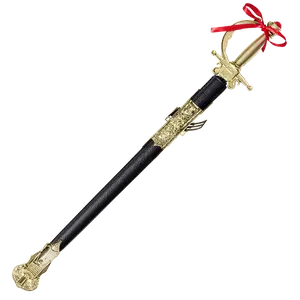 Ornate Toy Sword and Sheath - 27" | Ornate Gold Handle Medieval Sword Prop For Pretend Play Sword for Kids – Prince, Nobleman, Knight Costume Accessory for Halloween, Theme Party, Cosplay & Role Play