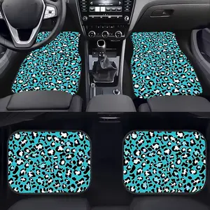 Leopard Print Car Mat Set, Car Floor Mats, Universal Fit for Sedan/hatchback/suv, Durable & Stylish Design, Perfect Gift for Any Occasion
