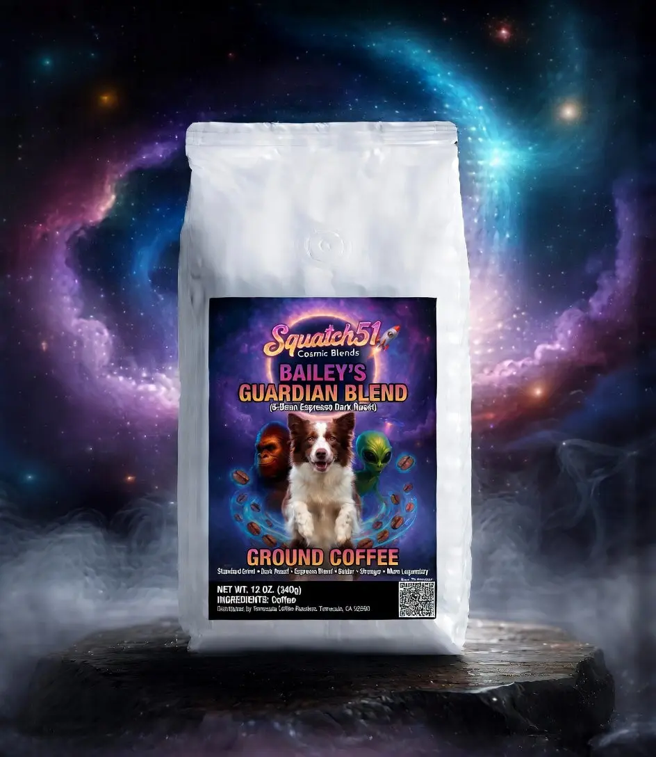 Bailey's Guardian Blend Chocolate Berry Flavor Beverage - 6-Bean Espresso Dark Roast Coffee Beans, 12oz Bagged Ground, Mushroom-Free, Multi-Size, Plant-Based Gluten-Free Snack (No Shelf Life Note)