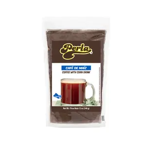 Perla Coffee with Corn Drink Mix Cafe de Maiz 12 oz Single Pouch Authentic Salvadoran Beverage Traditional Flavor
