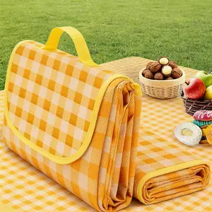 Extra-Large Beach Blanket (60" x 80") - Outdoor Picnic Mat: Waterproof, Sand-Proof, and Portable.Foldable and Lightweight-Ideal for Spring and Summer Camping, Beaches, and Parks.