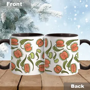 [ Sale Up To 50%]  Venus Flytrap Vulvas Mug, Funny Gift Mug For Best Friend, Ceramic Classic Drinkware Stylish Coffee Mugs