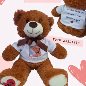 "Oso de peluche personalizado: osito suave y tierno para niños y adultos, el regalo perfecto para cumpleaños y ocasiones especiales".