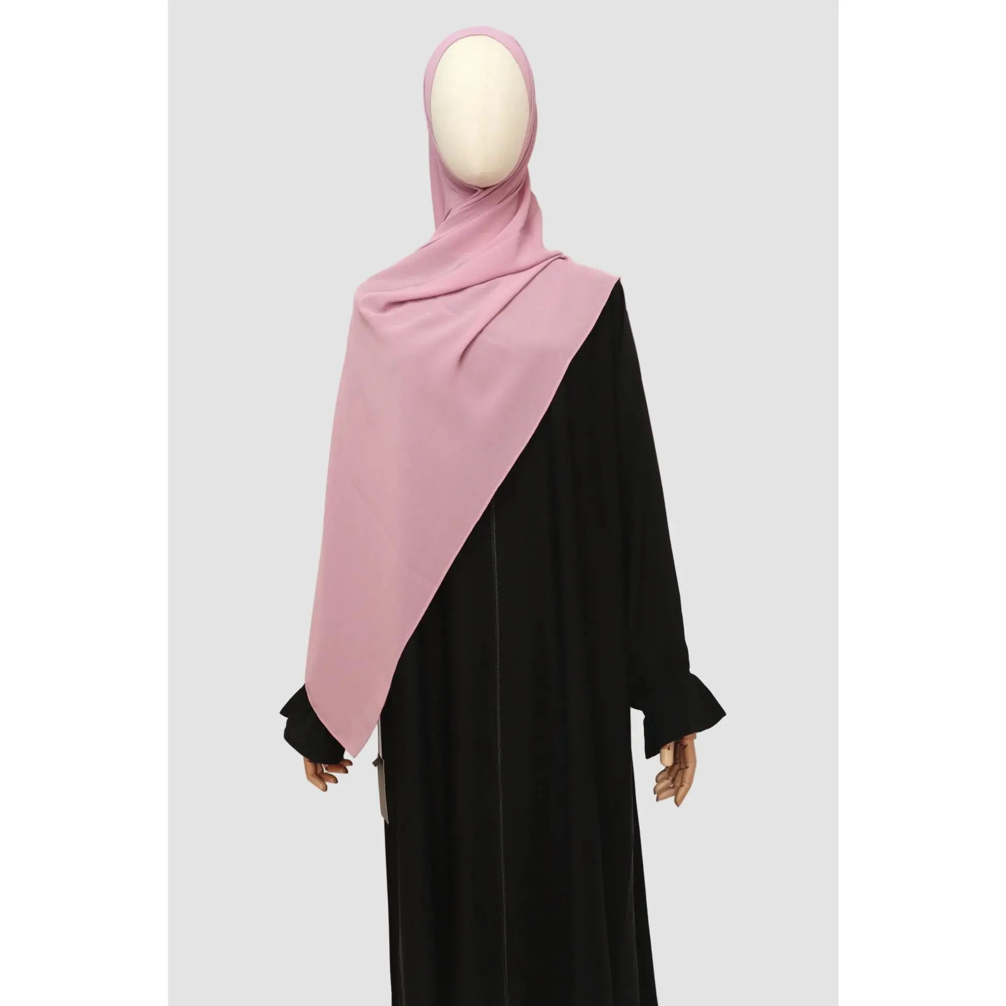 Premium Chiffon Hijab Standard Size - Mauve Pink