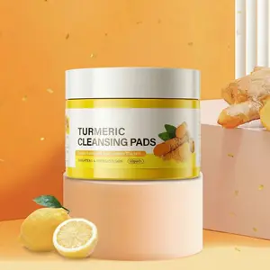 Turmeric Cleansing Pads, 1 Count/2 Counts Kojic Acid & Turmeric Facial Cleansing Pads for Face and Body, Skin Care Kit for Women & Men, Skin Care Products, Turmeric Skincare Set, Girl Skincare, Cleansing Facial Wipes