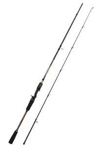 Jenseits Fishing Rods, Carbon Fiber Casting Poles, Saltwater Resistant Guides, 6'-Portable 2Piece, Cork/EVA Grip for Bass Trout Inshore & Surf